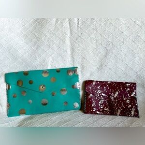 Handmade Leather Clutches with Snap Closure